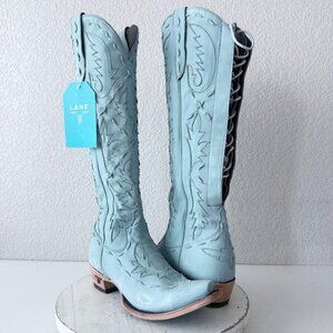 Lane Women's Lace Up Boots - Light Blue